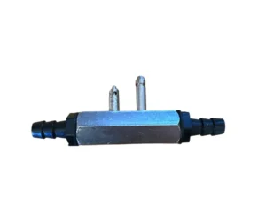 FLTMC43333 Fuel Line Tank Connector Double Barb for OMC, Johnson, and Evinrude Engines.